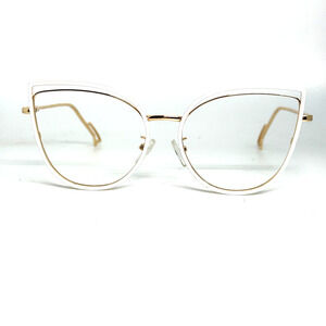 FIRMOO Gold Black Cat Eye Full Rim Eyeglasses Frames H18746